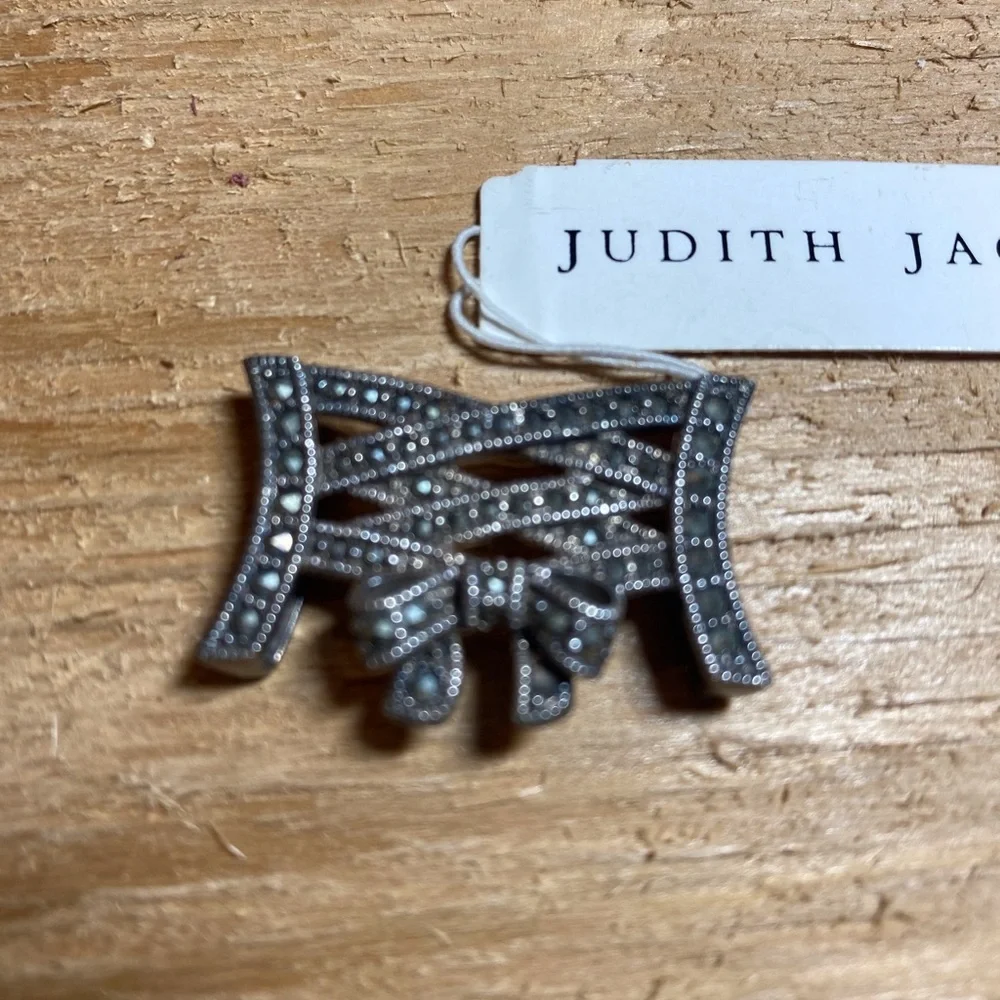 RARE VINTAGE JUDITH JACK MARCASITE CORSET BOW. - Picture 4 of 4